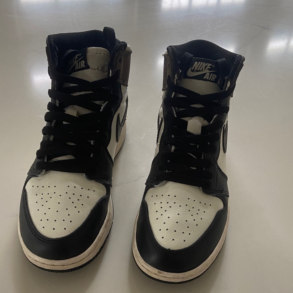 Nike Air High-Top Black and White Sneakers